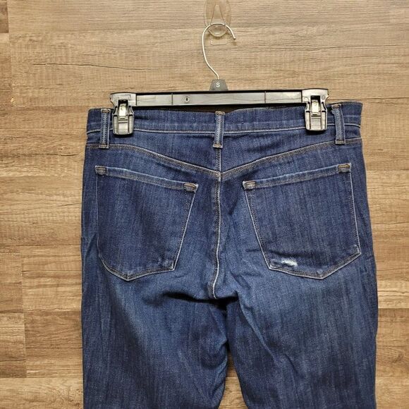 J Brand Alana Volatile High Rise Crop Jeans Size 29 Womens Blue Dark Wash Skinny - Picture 11 of 16